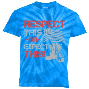 Veteran Gift Respect Patriotic Gift Gift Kids Tie-Dye T-Shirt