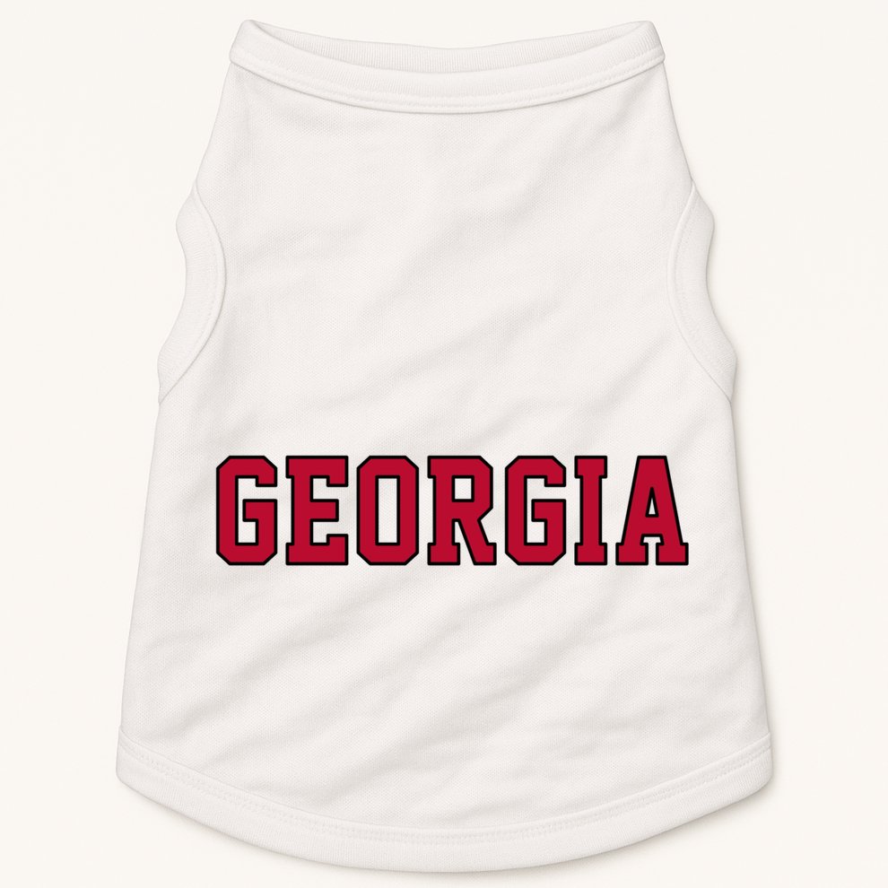 Vintage Georgia Retro Ga Doggie Tank
