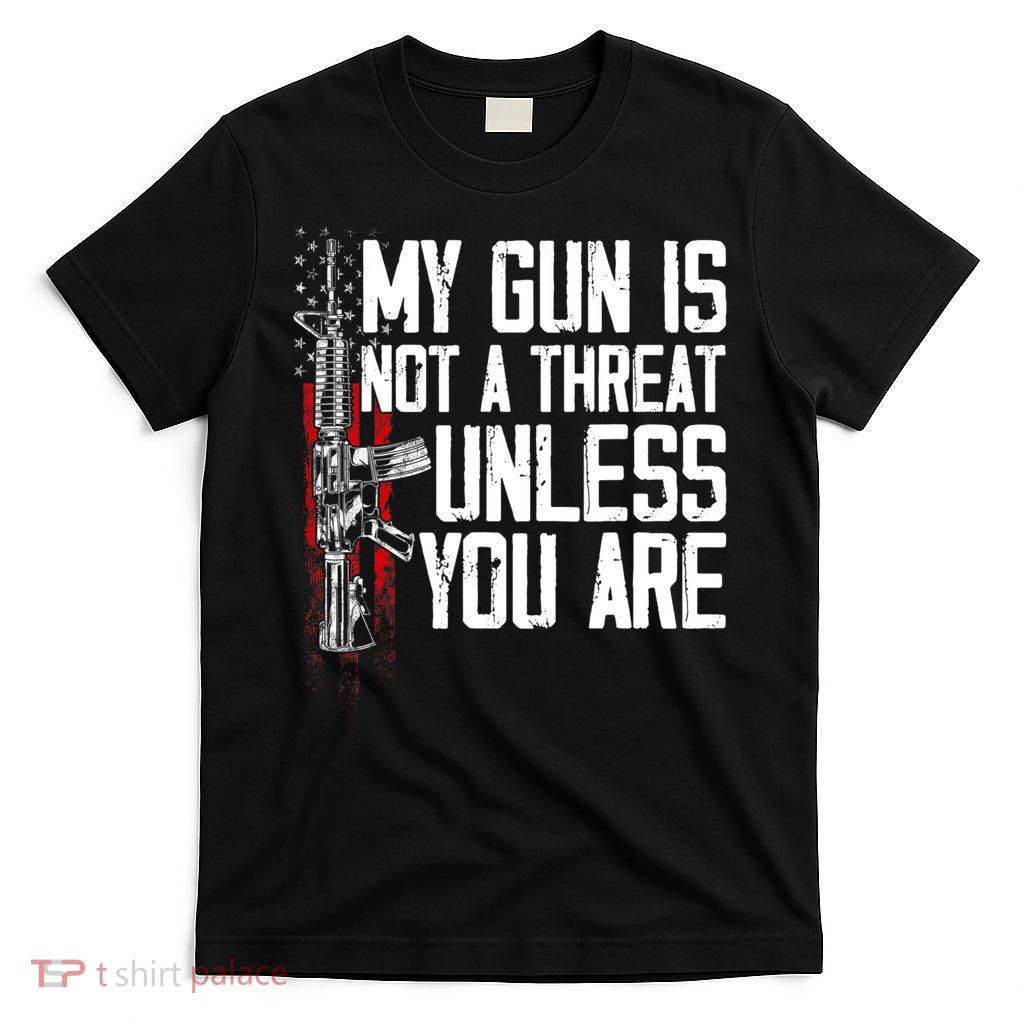Vintage Gun Rights My Gun Is Not A Threat T-Shirt