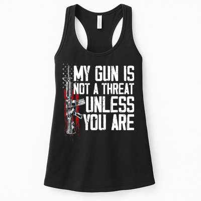 Vintage Gun Rights My Gun Is Not A Threat Womens Tank Top