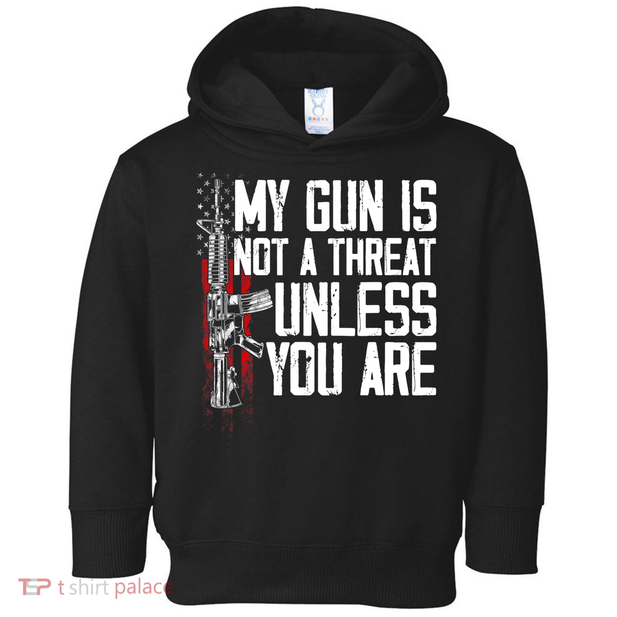Vintage Gun Rights My Gun Is Not A Threat Toddler Hoodie
