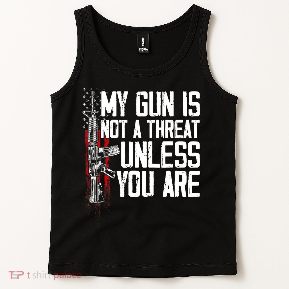 Vintage Gun Rights My Gun Is Not A Threat Tank Top