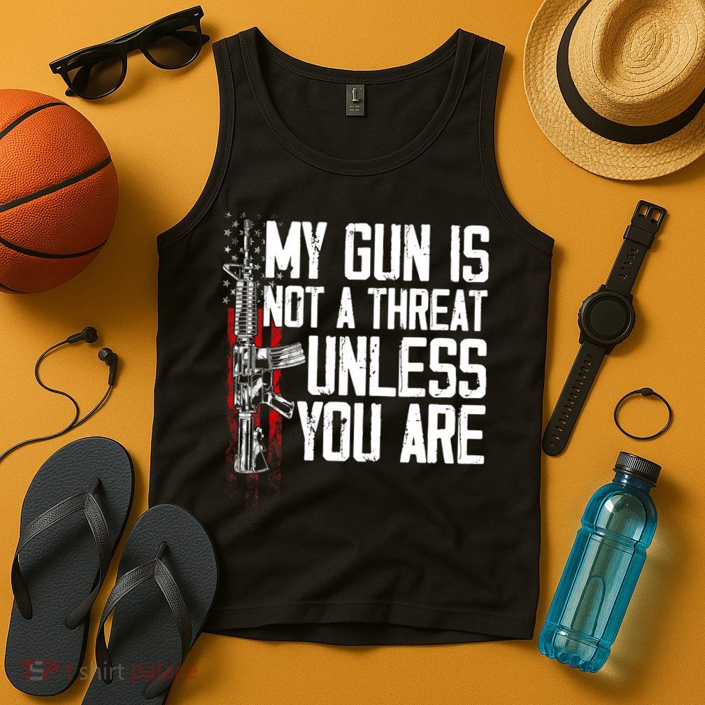 Vintage Gun Rights My Gun Is Not A Threat Tank Top