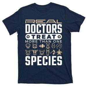 Veterinarian Gift Real Doctors Treat More Than One Species T-Shirt