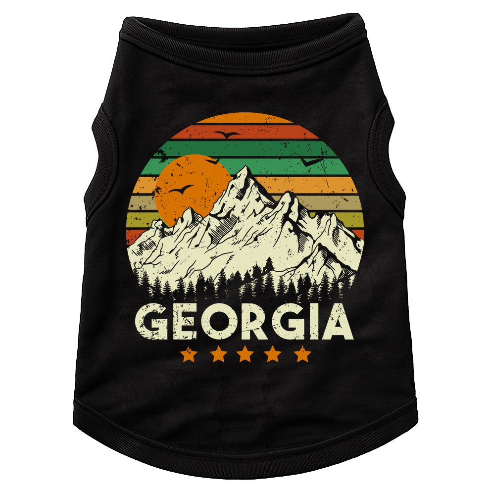 Vintage Georgia Retro Style Ga Usa Doggie Tank