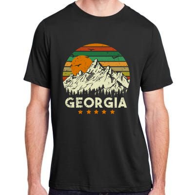 Vintage Georgia Retro Style Ga Usa Adult ChromaSoft Performance T-Shirt