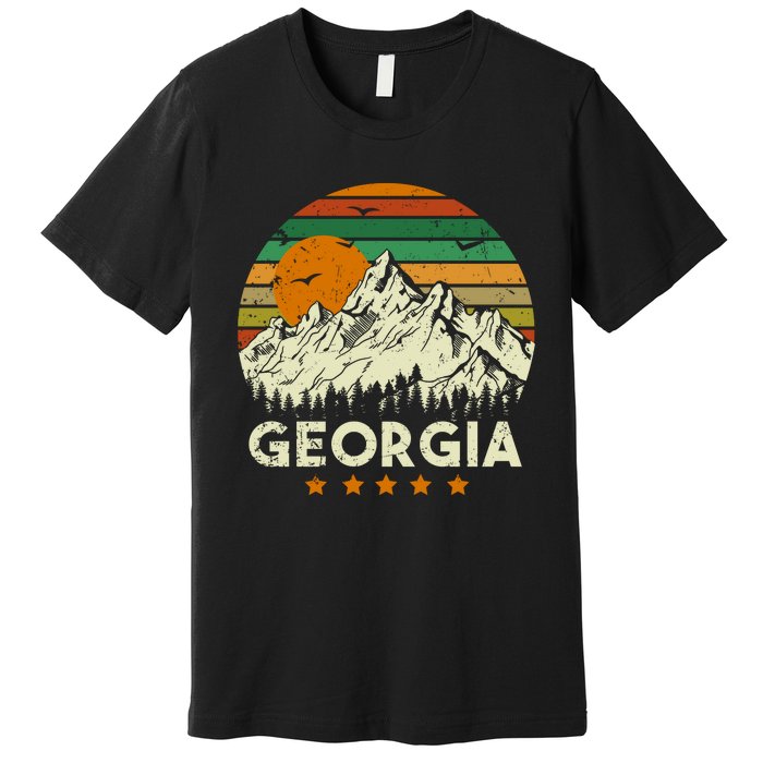 Vintage Georgia Retro Style Ga Usa Premium T-Shirt