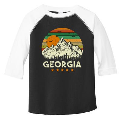 Vintage Georgia Retro Style Ga Usa Toddler Fine Jersey T-Shirt