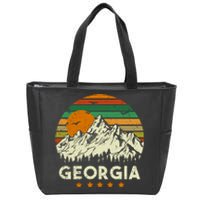 Vintage Georgia Retro Style Ga Usa Zip Tote Bag