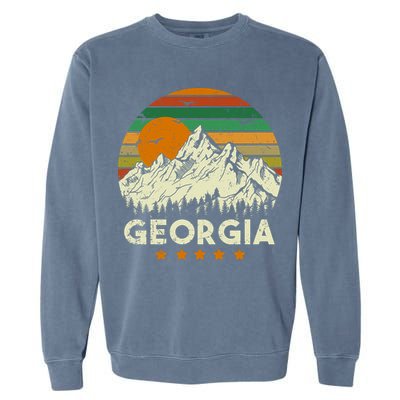 Vintage Georgia Retro Style Ga Usa Garment-Dyed Sweatshirt