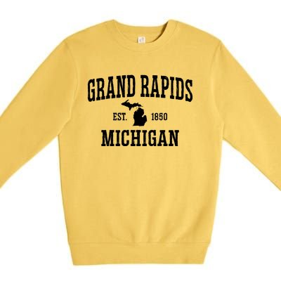 Vintage Grand Rapids Michigan Premium Crewneck Sweatshirt