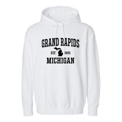 Vintage Grand Rapids Michigan Garment-Dyed Fleece Hoodie