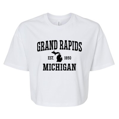 Vintage Grand Rapids Michigan Bella+Canvas Jersey Crop Tee