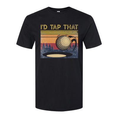 Vintage Golfer Retro Golf I'd Tap That Funny Golf Softstyle CVC T-Shirt