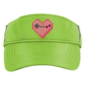 Video Game Retro Gaming Pixel Heart Gift Adult Drive Performance Visor