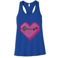 Video Game Retro Gaming Pixel Heart Gift Women's Racerback Tank