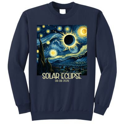 Van Gogh Starry Night Total Solar Eclipse April 8 2024 Sweatshirt