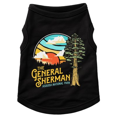 Vintage General Sherman Sequoia National Park Retro Graphic Doggie Tank