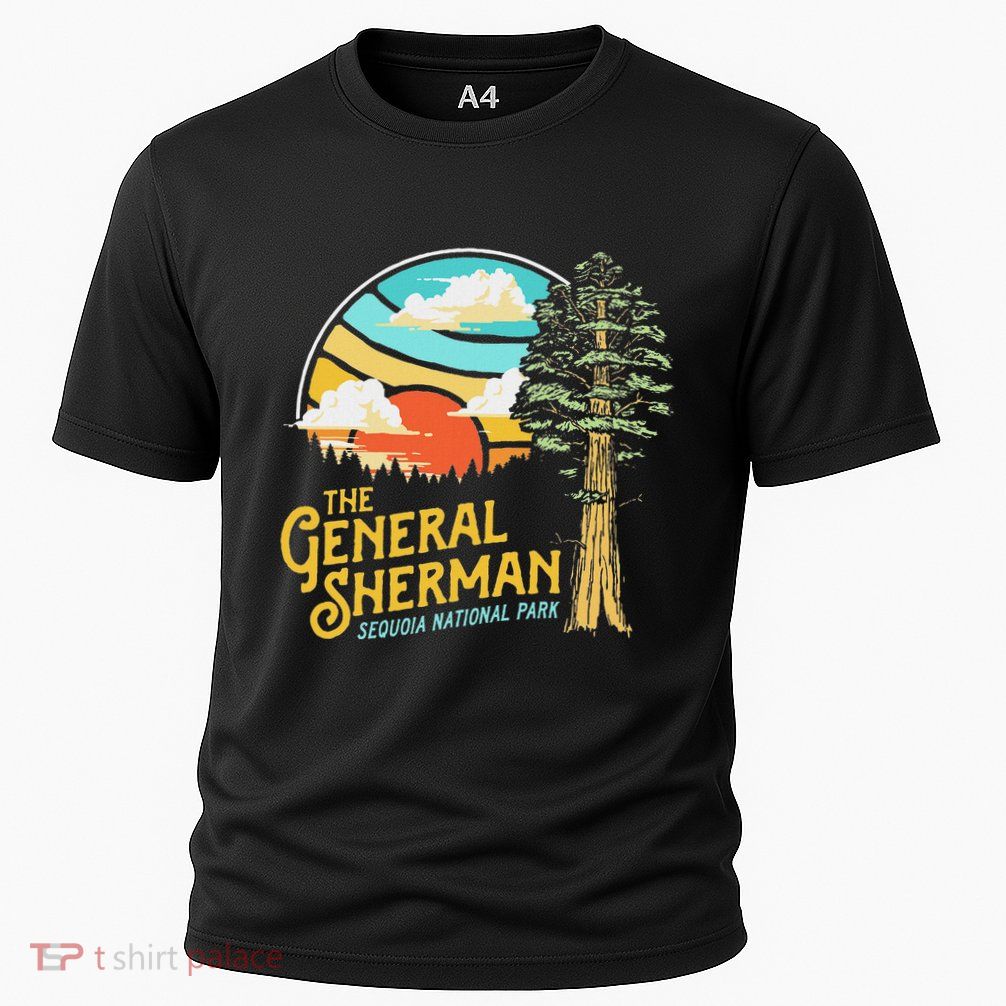 Vintage General Sherman Sequoia National Park Retro Graphic Performance Shirt