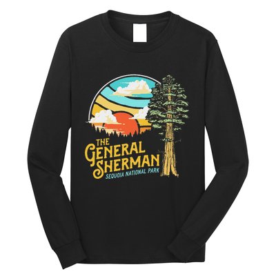 Vintage General Sherman Sequoia National Park Retro Graphic Long Sleeve Shirt
