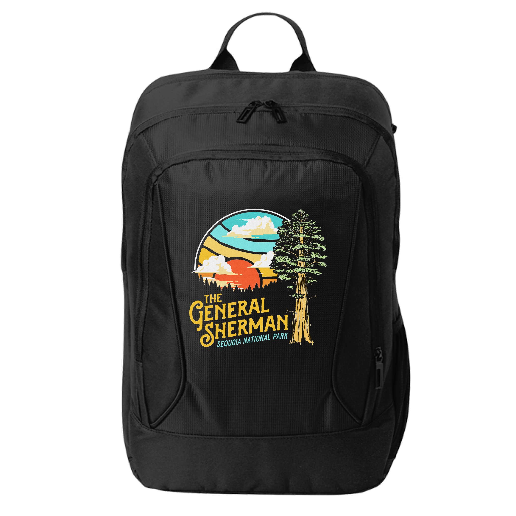 Vintage General Sherman Sequoia National Park Retro Graphic City Backpack