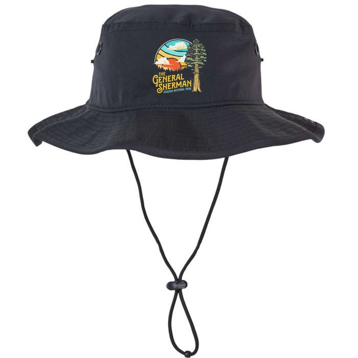 Vintage General Sherman Sequoia National Park Retro Graphic Bucket Hat