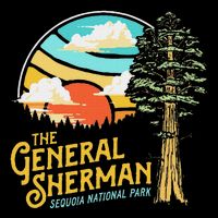 Vintage General Sherman Sequoia National Park Retro Graphic Bucket Hat