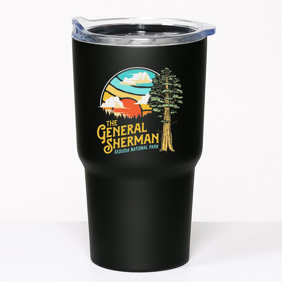 Vintage General Sherman Sequoia National Park Retro Graphic Tumbler