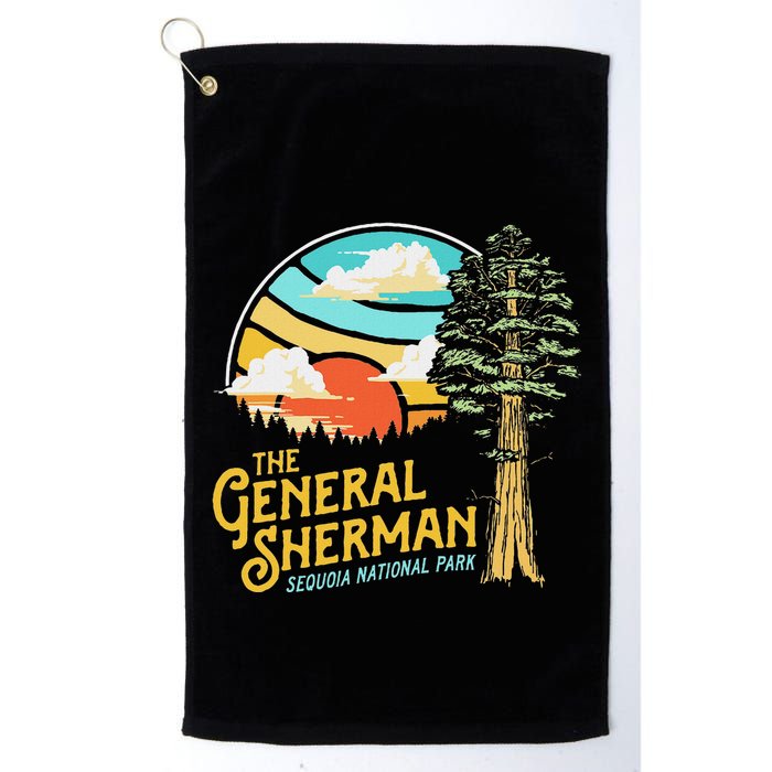 Vintage General Sherman Sequoia National Park Retro Graphic Golf Towel