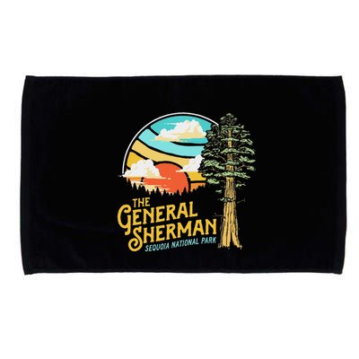 Vintage General Sherman Sequoia National Park Retro Graphic Microfiber Hand Towel