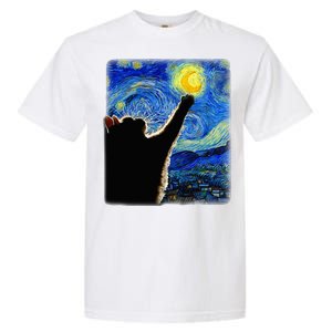 Van Gogh Starry Night Cat Garment-Dyed Heavyweight T-Shirt