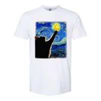 Van Gogh Starry Night Cat Softstyle CVC T-Shirt