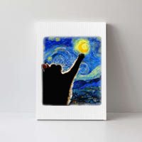 Van Gogh Starry Night Cat Canvas