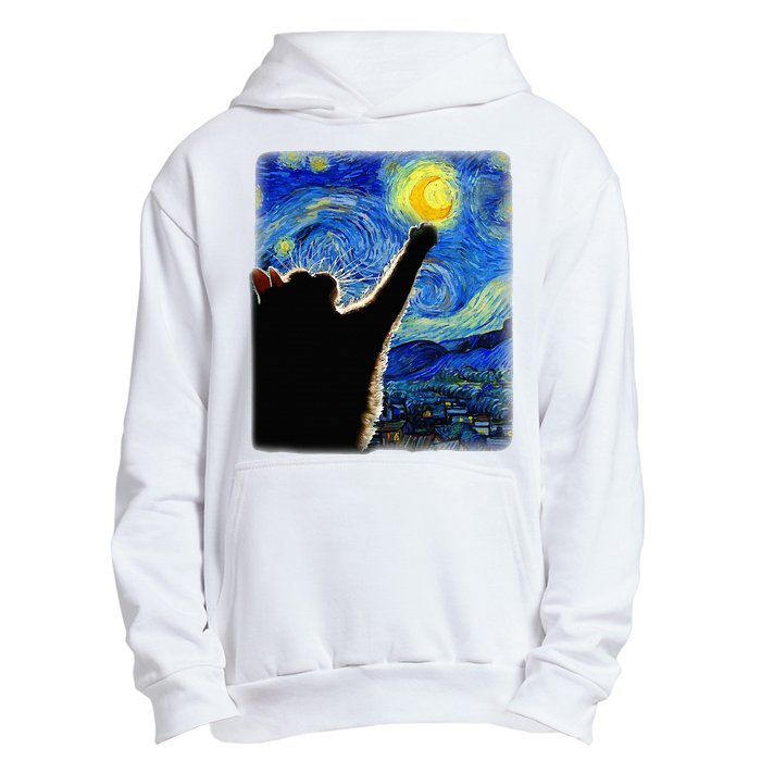 Van Gogh Starry Night Cat Urban Pullover Hoodie