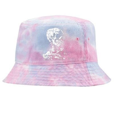 Van Gogh Skull Cigarette Halloween Costume Tie-Dyed Bucket Hat