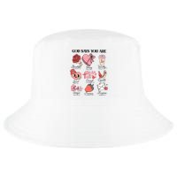 Valentine God Says You Are Beautiful Strong Worthy Loved Unique Precious Cool Comfort Performance Bucket Hat