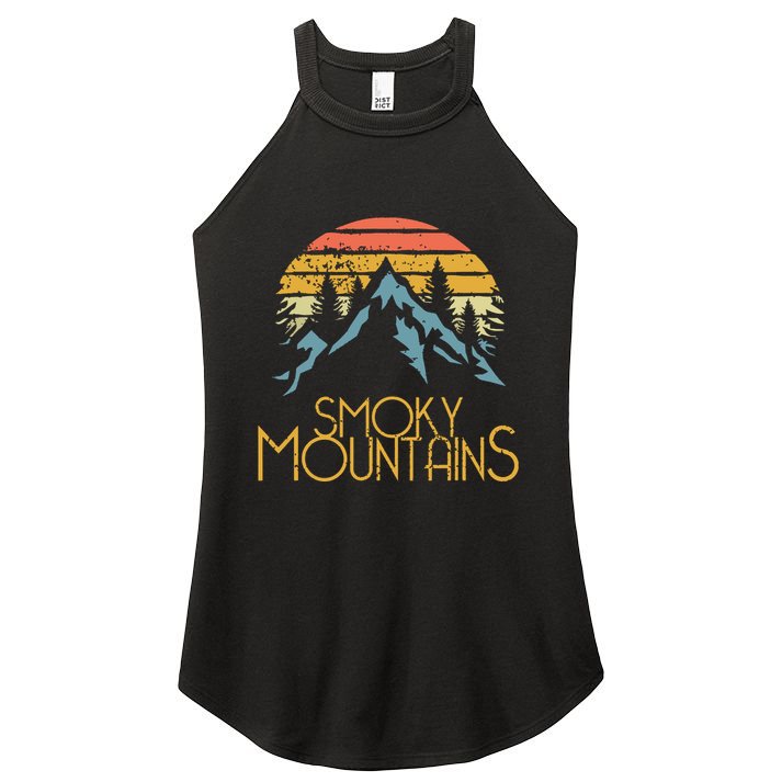 Vintage Great Smoky Mountains National Park Women's Perfect Tri Rocker Tank