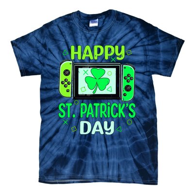 Video Gamer Shamrock Happy St Patricks Day Go Lucky Tie-Dye T-Shirt