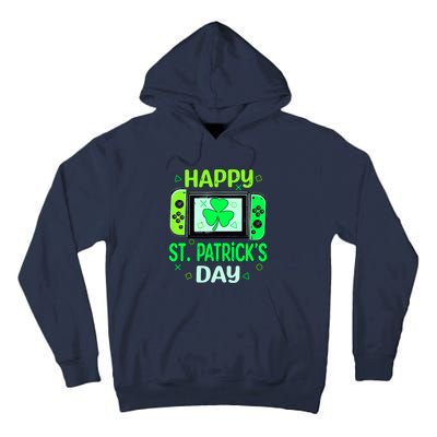 Video Gamer Shamrock Happy St Patricks Day Go Lucky Tall Hoodie