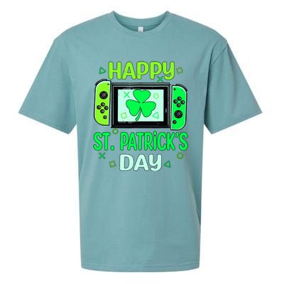 Video Gamer Shamrock Happy St Patricks Day Go Lucky Sueded Cloud Jersey T-Shirt