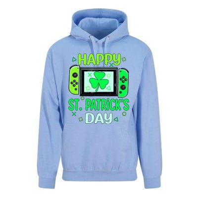 Video Gamer Shamrock Happy St Patricks Day Go Lucky Unisex Surf Hoodie