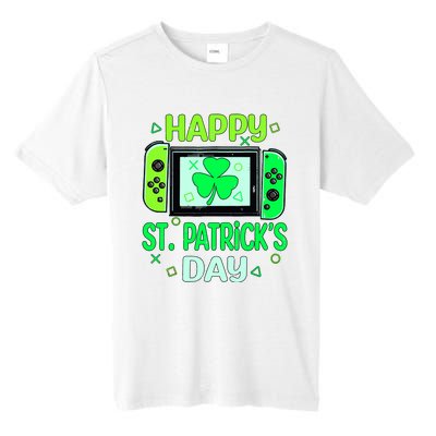 Video Gamer Shamrock Happy St Patricks Day Go Lucky Tall Fusion ChromaSoft Performance T-Shirt