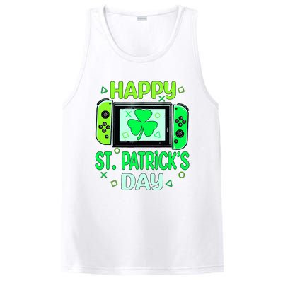 Video Gamer Shamrock Happy St Patricks Day Go Lucky PosiCharge Competitor Tank