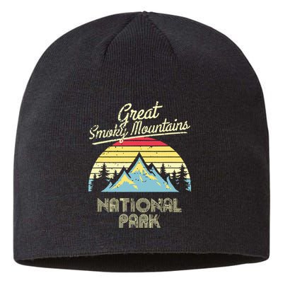 Vintage Great Smoky Mountains National Park Mountain Sustainable Beanie