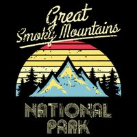 Vintage Great Smoky Mountains National Park Mountain Toddler T-Shirt