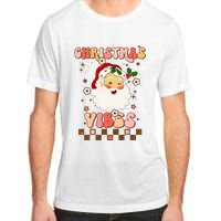 Vintage Groovy Santa Claus Christmas Vibes  Adult ChromaSoft Performance T-Shirt