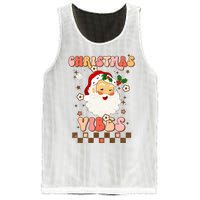 Vintage Groovy Santa Claus Christmas Vibes  Mesh Reversible Basketball Jersey Tank