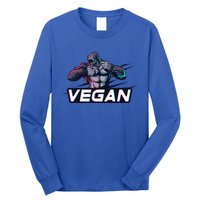 Vegan Gorilla Strong Strength Raw Plant Power Gym Workout Cool Gift Long Sleeve Shirt