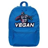 Vegan Gorilla Strong Strength Raw Plant Power Gym Workout Cool Gift 16 in Basic Backpack