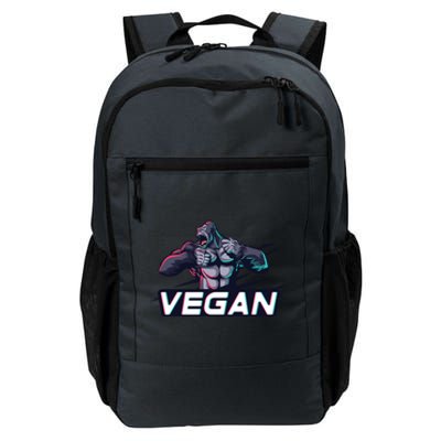 Vegan Gorilla Strong Strength Raw Plant Power Gym Workout Cool Gift Daily Commute Backpack